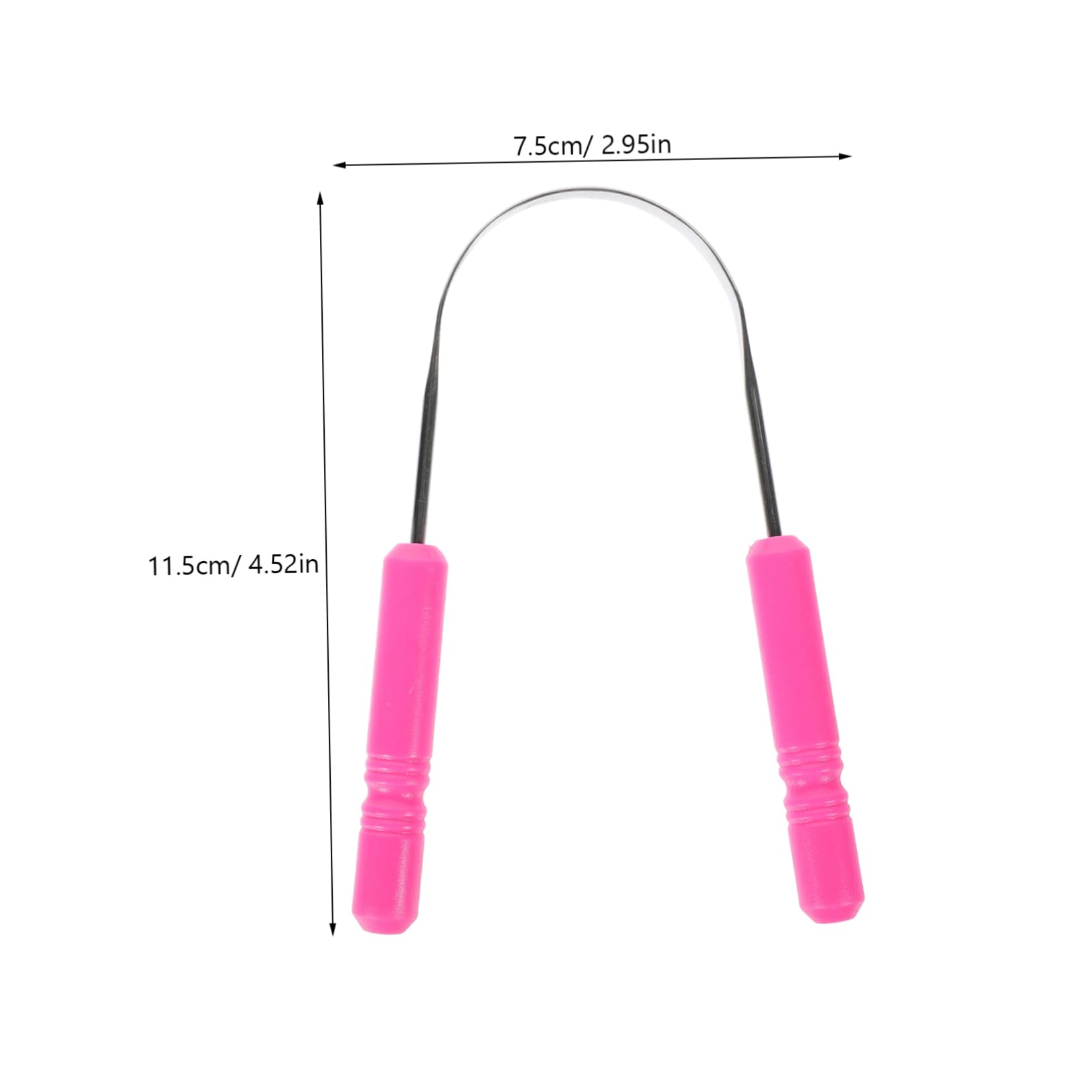 IWOWHERO Sturdy Stainless Steel Tongue Scraper Portable Oral Care Tool for Fresh Breath and Enhanced Curved Design for Easy Use and Cleaning Single Unit