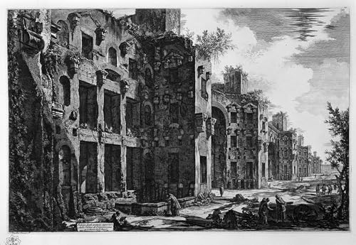 Peinture sur Toile Veduta Piranesi pour Sublimer la Décoration de la Chambre à Coucher