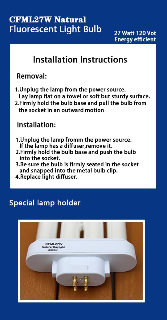 Amazon.com: Valoisa CFML27VLX Replacement Fluorescent Light Bulb