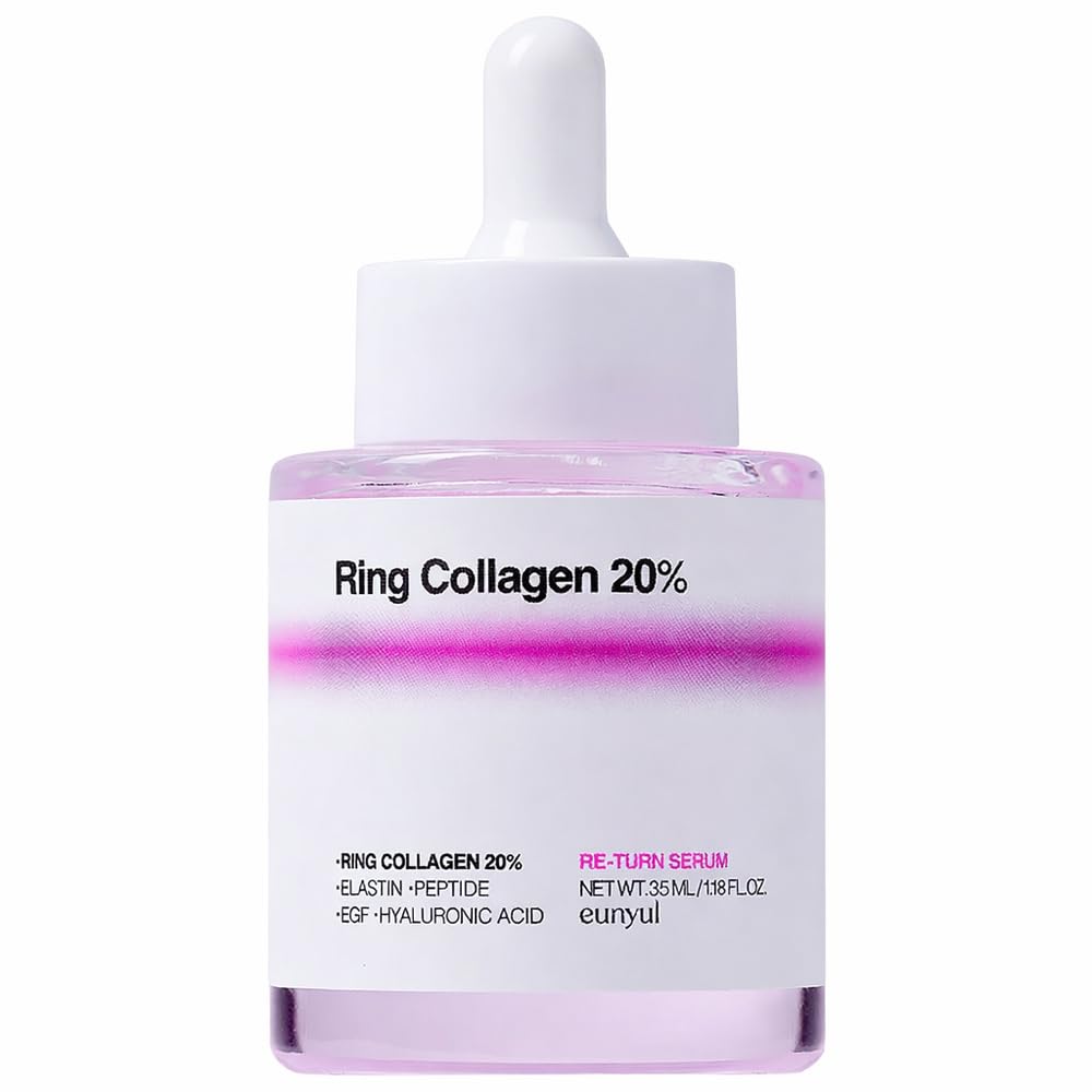 EUNYUL Ring Collagen 20% Face Serum (1.18 fl.oz / 35ml) – Korean Collagen Serum with 200,000ppm Collagen, Peptides & Niacinamide, Hydrating & Firming Skin Care