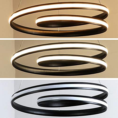 Suspension plafonnier LED 52W lustre variable pour éclairer grande table