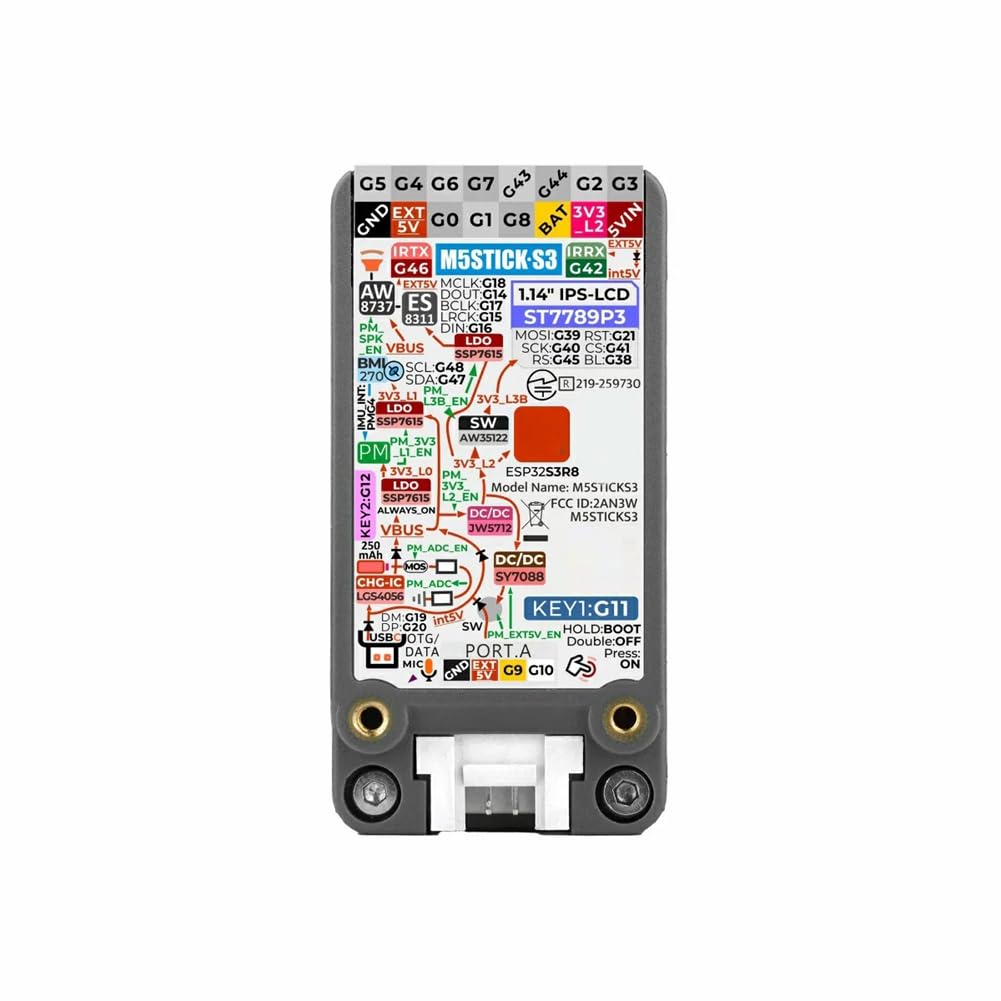 M5Sticks3 Kit de Développement LoT ESP32S3 StickS3 Kit de Développement IoT Compact Haute Performance ESP32S3