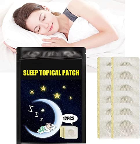 Wellamoon Lot de 12 patchs de sommeil Wellamoon pour adultes - Patchs d'aide au sommeil profond naturels pour améliorer la qualité du sommeil Cover