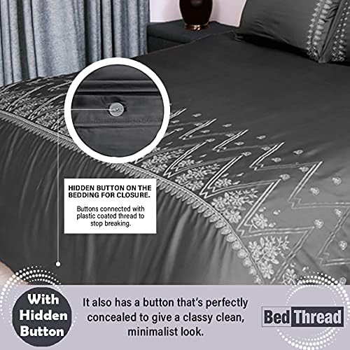 Bed Thread Double Duvet Covers Set, 100% Egyptian Cotton Duvet Set - Image 4