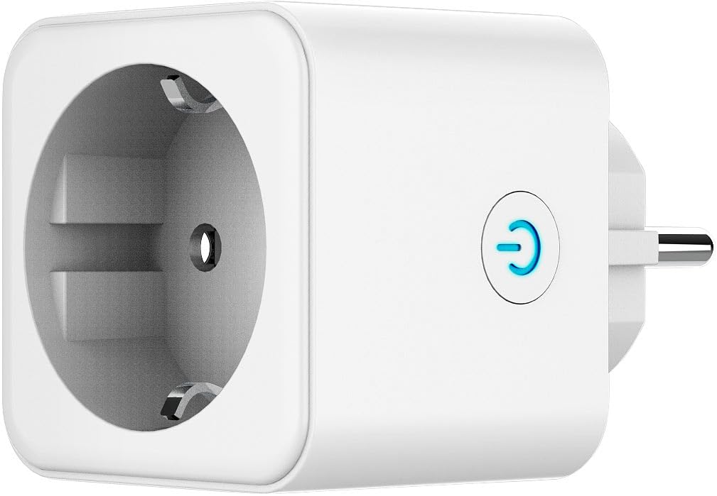 Luminea Home Control Smarte Steckdose: 4er-Set WLAN-Steckdose, Matter-zertifiziert, Energiekostenmesser, 16 A (Schaltsteckdose, Alexa, Switch)