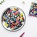 EDFLIFE Flat Glass Millefiori for Mosaic Making Supplies, Mosaic Tiles for Crafts with Assorted Flower Glass Tiles, Mosaic Kits for Adults DIY Decorations, No Hole (Mixed Pattern)