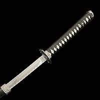 Vista 7 de Katana japonesa última espada samurái, espada Zoro, hoja falsa de acero al carbono, Katana Ninja viene con soporte de exhibición de madera, el mejor