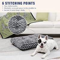 KSIIA Hundebett Mittelgroße Hunde, Waschbar Hundekissen, 76x52cm Dunkelgrau – Ansicht 5