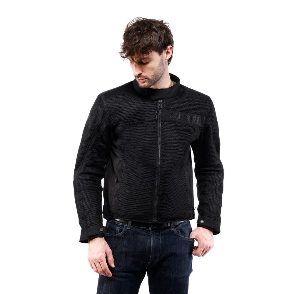 DAINESE Lisbona Air Tex Jacket Giacca Moto Uomo in Tessuto Mesh Ventilato per Estate Uso Urbano e Touring Leggera e Traspirante Uomo