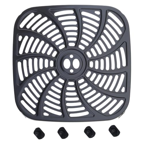 Forros de metal de 7 cuartos de galón, forros de metal, freidoras de aire de metal, bandeja cuadrada para freidoras de aire, accesorio para cocinar
