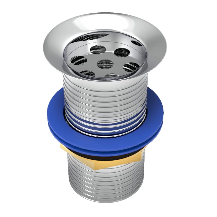 Image of Plantex Stainless Steel 4 inch Full Thread Waste Coupling for Wash Basin /Coupling for Sink - Pack of 1 (Silver)
