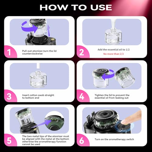 Image of Retractable Car Charger with Aromatherapy and Starlight, 5 in 1 USB C Car Charger Adapter, 69W Fast Charging Cars Phone Chargers, Cars Air Freshener Compatible with iPhone 17 16 15 14 13 and Android