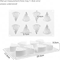 Vista 6 de 2 moldes de silicona para queso 3D, molde en forma de queso para hornear postre mousse para pasteles, herramientas de pastelería, herramientas