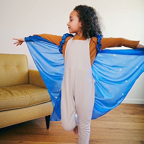 Sarah's Silks - Starry Night Fairy Wings, 100% Real Silk Dress Up Costume, Eco-Friendly Dyes, 42-Inches Long (Starry Night) #TOP1