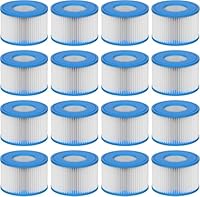 Vokowin Spa Filter VI, 16 Stück Filterkartuschen VI für Bestway Miami, Monaco Lay-Z-Spa, Vegas, Palm Springs, Flowclear Pool Filter Ersetzt die Originalkartusche 58323