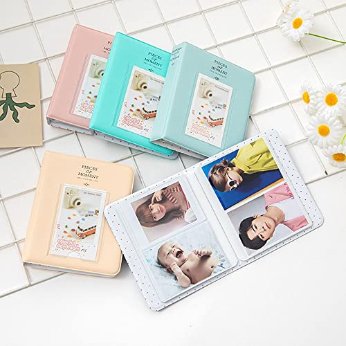 KALUO Fotokartenhalter mit 64 Fächern für Fotoaufkleber, Fotoalbum, Fotoalbum, Aufbewahrung, Sofortalben (grün) – Bild 6