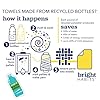 Bright Habits Counter Cleaners Set of 9 Lemon Yellow, Super Absorbent Quick Dry Reusable Cleaning Cloths Made from Recycled Materials, Durable Eco Friendly Kitchen Dishcloths #4