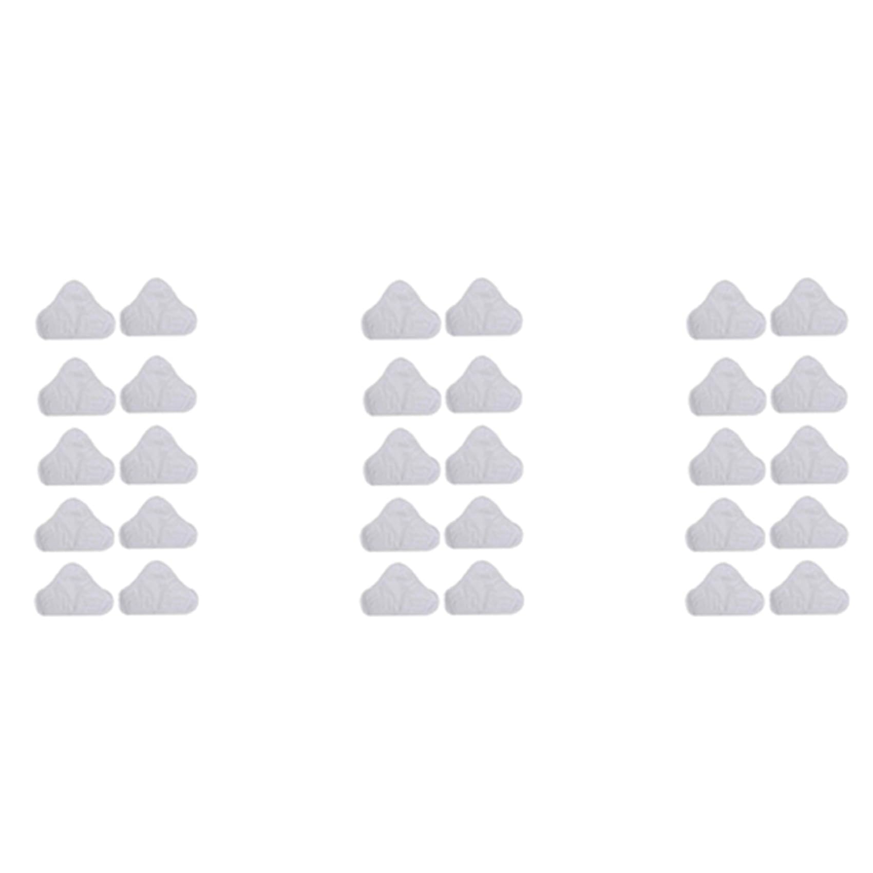 Hndhbfgrt 30 Pack Replacement Steam Mop Microfiber Cloth Pad for Triangular Drag