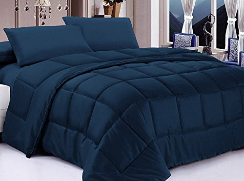 Posh Home Alternative Down Comforter, Full/Queen, Navy