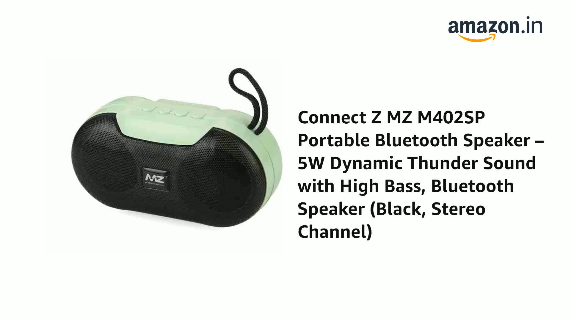 Connect Z MZ M402SP Portable Bluetooth Speaker – 5W Dynamic