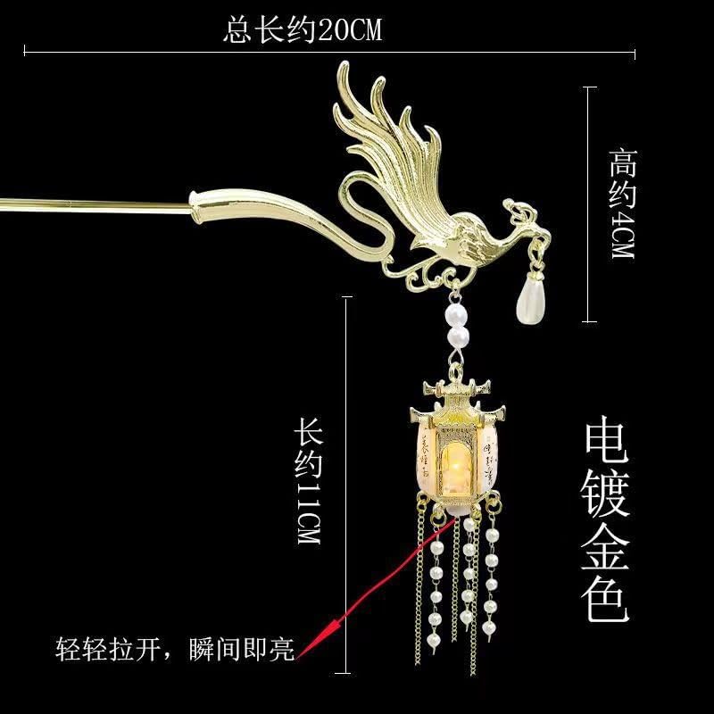Image of 1pcs of Chinese Hair Sticks for Buns, Pearl Flower Vintage Metal Hair Chopsticks for Women and Girls Dangle Tassel Pendant Hair Accessories Hanfu Handmade Decor Hairpin (red chinese stick)