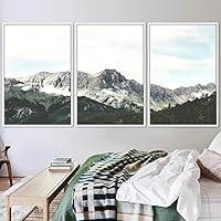 3 Piece Framed Canvas Wall Art Mountain Landscape Canvas Prints Home Artwork Decoration for Living Room,Bedroom - 16