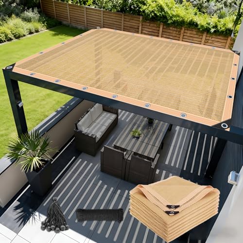 Auvent de plage en tissu durable avec œillets renforcés de jardin - 2