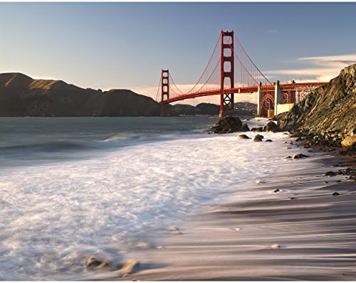 11x14 San Francisco Photo Print - "Golden Gate Bridge Sunset Long Exposure" by TravLin Photography