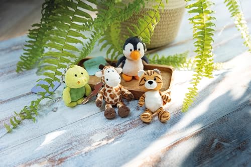 NICI Schlüsselanhänger Tiger 10cm - braun - Treuer-Begleiter für Rucksack oder Tasche, Schlüsselhalter für klein und Groß | 61851