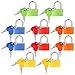 Produktbild Kofferschloss mit Schlüssel - 10 Stück Mini Vorhängeschlöss mit Schlüssel - Klein Mini Taschen Gepäckschloss Sperren 5 Farben - Bunt Kofferschloss Set für Gepäck, Tasche, Schließfächer