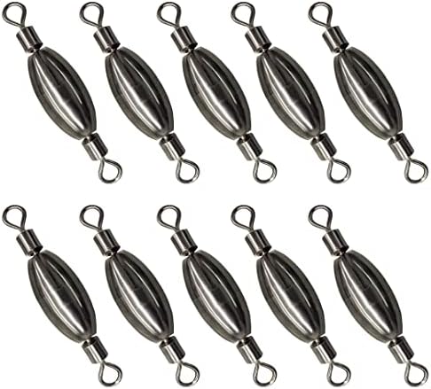 Acekit Quick Set Up Brass Fishing Sinker with Inner Swivel (#5-10pcs)