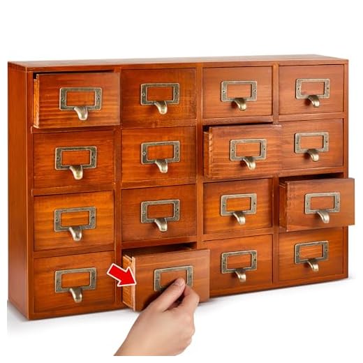 Vintage 16 Drawers Apothecary Cabinet