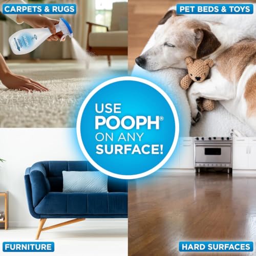 Image of POOPH Plus Maximum Strength Pet Odor Eliminator Spray, 32 oz - Pack of 2 | Maximum-strength odor eliminator spray on carpets, furniture, litter boxes, and hard floors, 32 oz - Pack of 2