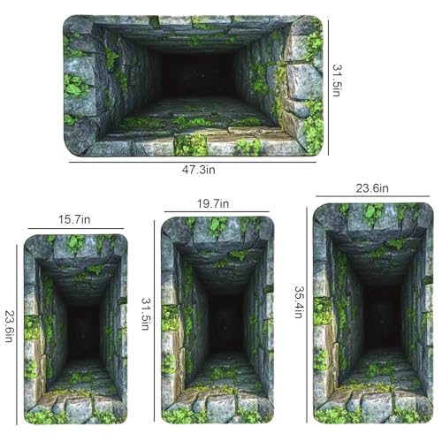 Tapete ilusión óptica 3D para sala y dormitorio miniatura 2