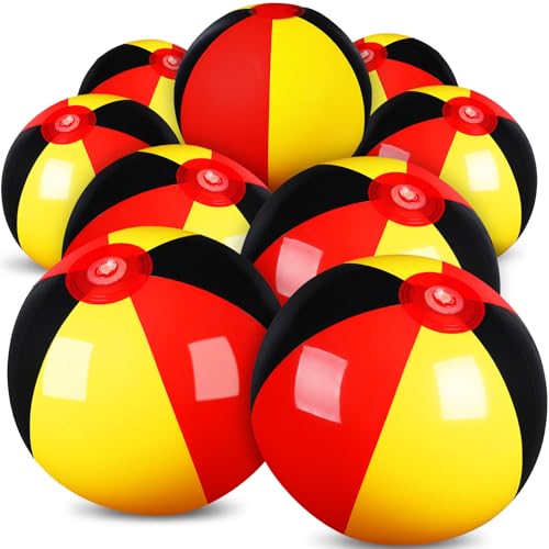 Leyndo 12 Pack Inflatable Beach Balls for Kid Birthday Party Favors,7.87" - image 1