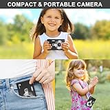 Digital Camera - 1080P FHD 44MP with 2.4" LCD Screen Compact Portable Vlogging Photo Camera with 32gb SD Card 16X Digital Zoom for Kids Teen Students Beginner (Upgrade Black) - Image 6