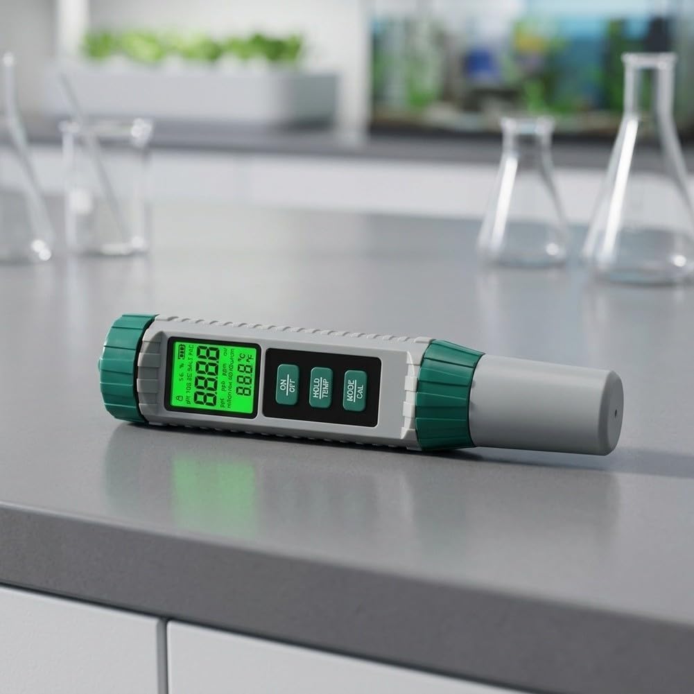 Digitaler Wassertester pH Leitfähigkeit Salzgehalt Digitaler