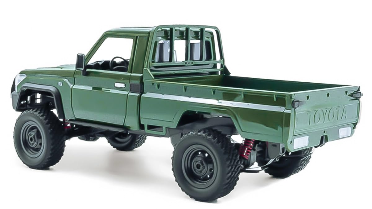 Coche teledirigido resistente 1:12 – Toyota Land Cruiser RC Auto 4WD para exteriores con luz LED, 30 minutos de tiempo de conducción, vehículo todoterreno, coche teledirigido a partir de 6