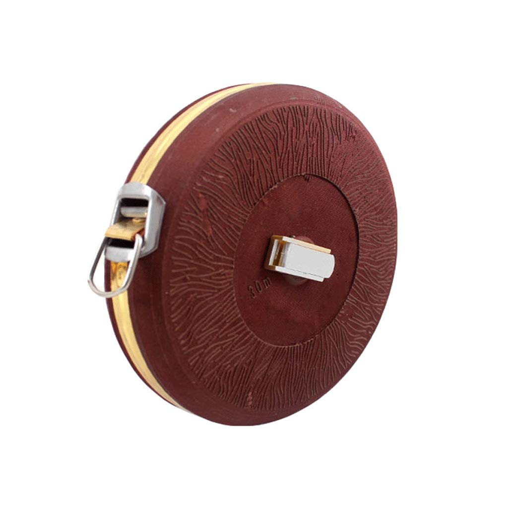 Measuring Tape Measure Linen ruler Tape 50 meters 20 meters 30 meters 100 meters Tape measure Box Ruler Measuring Tape Leather Tape measure Tape Measure Retractable (Color : Brown 50 meters)