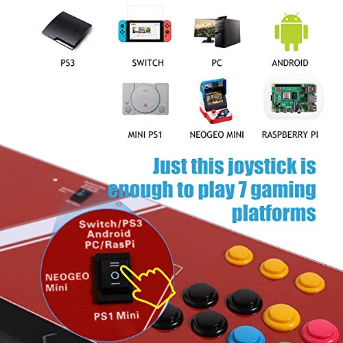 Arcade joystick Machine 2 players Video Game arcade stick for home Compatible with NEOGEO Mini/PC/PS Classic/Nintendo Switch/PS3/Android/Raspberry Pi