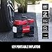 CRAFTSMAN 12V Portable Tire Inflator, Digital Air Compressor Pump with Gauge & LED Light, 150 PSI Auto Shut-Off, Compact Air Pump for Car, Motorcycle, Bike & Sports Balls