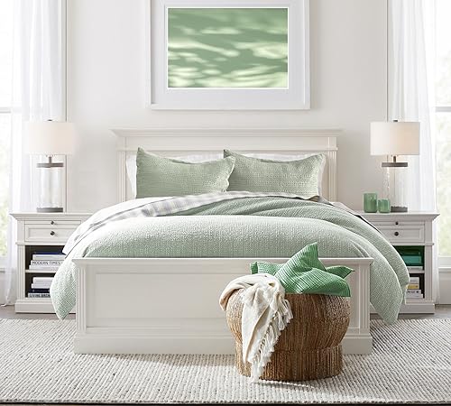 Image of Standard Pillowcase Set of 2 20X26 Pillow Covers Cotton Bed Pillow Shams Soft Decorative Pillow Cases with Envelope Closure, Sage Green