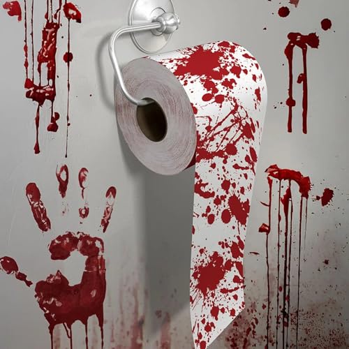 Halloween Scherzartikel blutiges Toilettenpapier, 30m