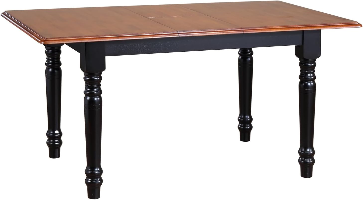 HomeStock Extendable Dining Set - 5 Piece Rectangular Table & Chairs - Arrowback Design