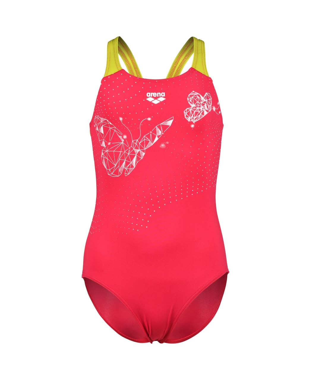 Arena Girl's Arena Butterfly Swimsuit V Back Costume Intero Bambine e Ragazze (Pacco da 1)