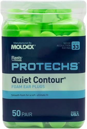Miniatura 10 de Flents Tapones de espuma para los oídos, 55 pares para dormir, ronquidos, ruido fuerte, viajes, conciertos, construcción y estudio, contorno a