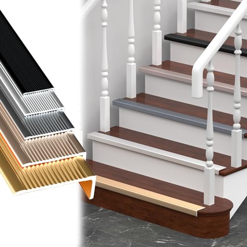 Protector de borde de escalera de metal contra caídas y desgaste de esquinas 2