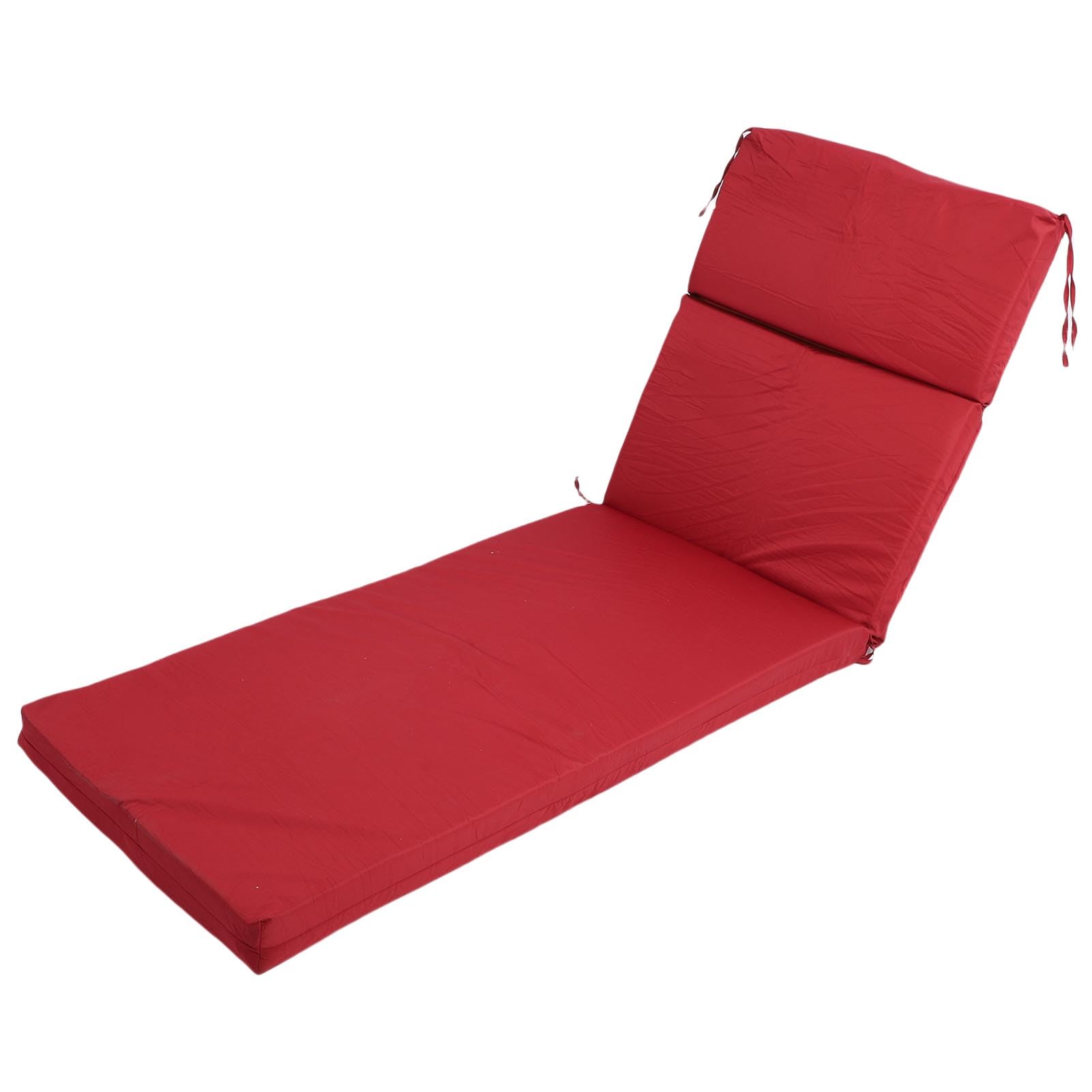 Coussin de chaise longue épais et moelleux bordeaux grand format banapoy