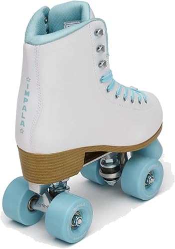 Miniatura 3 de Impala Rollerskates Impala Quad Skate para niña (niñoadulto) White Ice 8 (US Hombre 6, Mujer 8) M