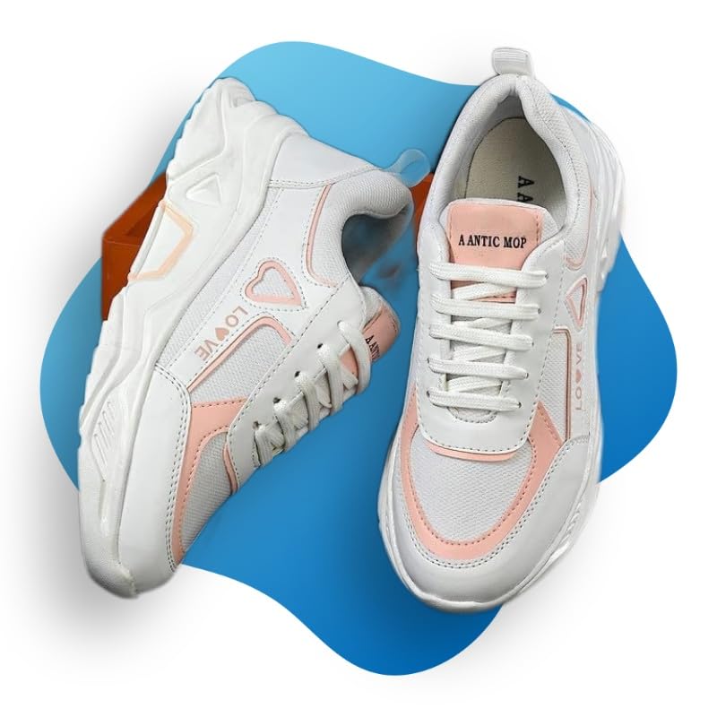 A Antic MOP® 003-Orange Comfortable Sneakers for Womens_8 (B0CCDL2PGX) Amazon Price History, Amazon Price Tracker